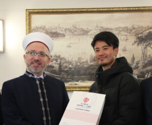 Japonya’dan bisikletiyle dünya turuna çıkan Naoki Yabiki, yolculuğunun Gaziantep durağında
