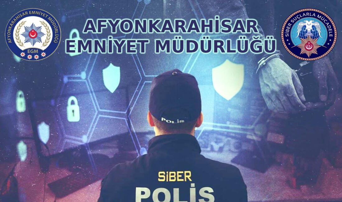 Afyonkarahisar İl Emniyet Müdürlüğü, sosyal medya üzerinden iş makinesi satın