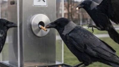 Doğanın en zeki canlıları arasında gösterilen kargalar, İsveç’te çevre kirliliğiyle