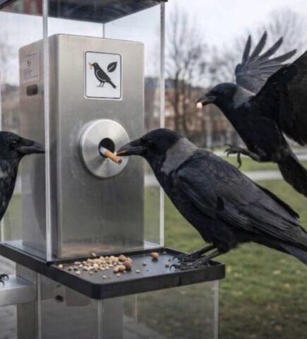 Doğanın en zeki canlıları arasında gösterilen kargalar, İsveç’te çevre kirliliğiyle