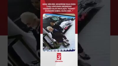 Genç bir kişi, kendisine dua eden yaşlı amcanın ardından yaşadığı