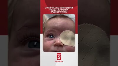 Annesini ilk kez gören bebeğin gülüşü milyonların kalbine dokundu.. 📶https://kanal3.com.tr/