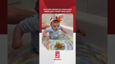 Tatlı bir sürpriz ile karşılaşan minik kızın tepkisi viral oldu!