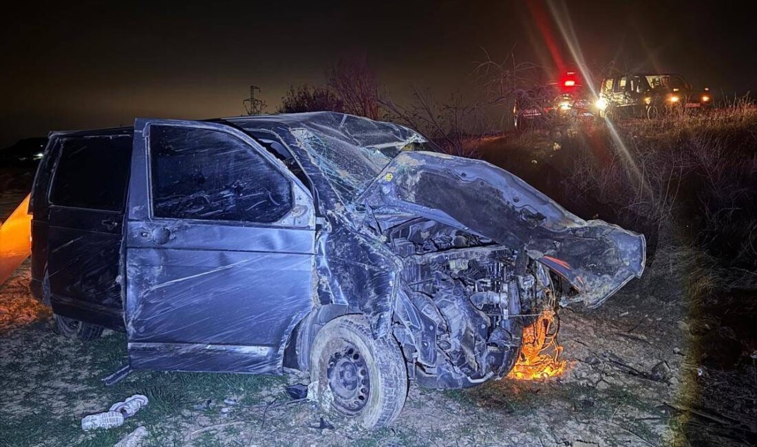 Afyonkarahisar'da kontrolden çıkarak yol kenarındaki ağaca çarpan kamyonette 4 kişi