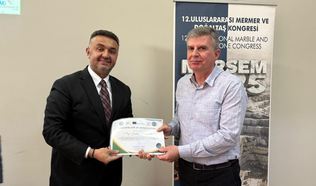 Afyon Kocatepe Üniversitesi Mühendislik Fakültesi, mermer sektörünün uluslararası isimlerini ağırladı.