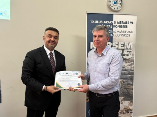 Afyon Kocatepe Üniversitesi Mühendislik Fakültesi, mermer sektörünün uluslararası isimlerini ağırladı.
