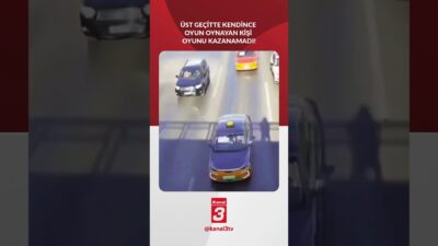 Üst geçitte kendince oyun oynayan kişi oyunu kazanamadı! 📶https://kanal3.com.tr/ Sosyal