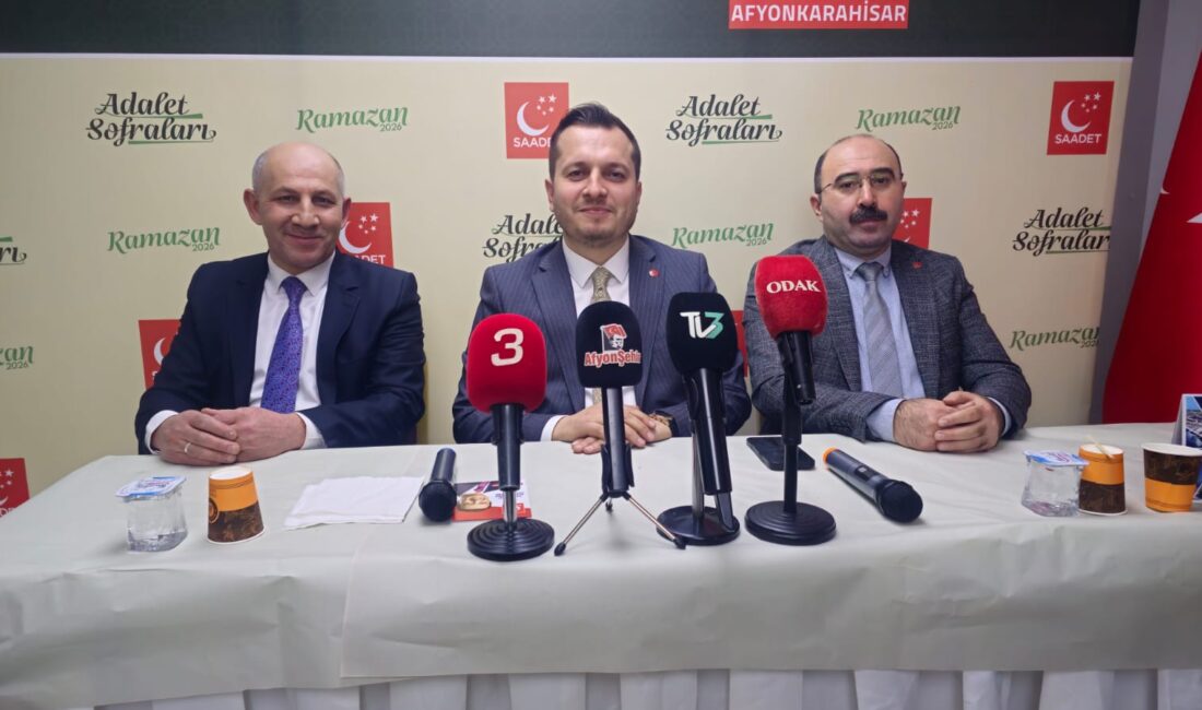 Saadet Partisi Afyonkarahisar İl Başkanlığı tarafından Ramazan ayı dolayısıyla düzenlenen