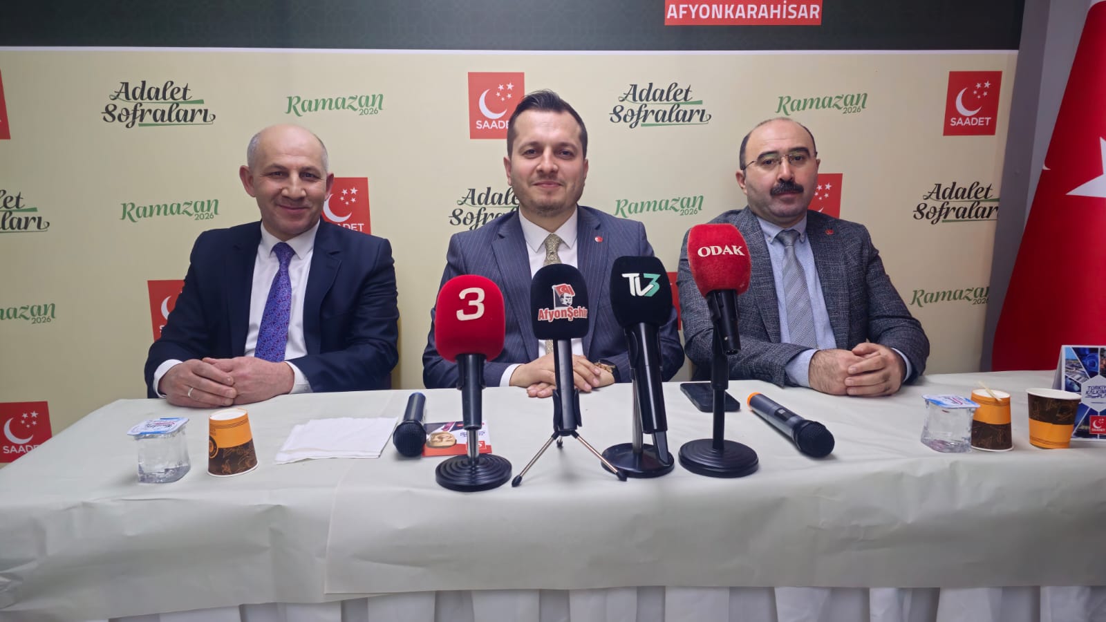 Saadet Partisi Afyonkarahisar İl Başkanlığı tarafından Ramazan ayı dolayısıyla düzenlenen