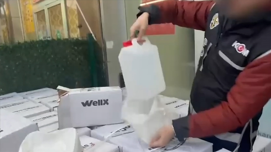 İstanbul'da 1 Ocak'tan bu yana düzenlenen operasyonlarda sahte içki yapımında