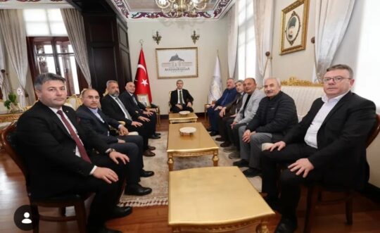 Afyonkarahisar Ticaret Borsası (ATB) heyeti, Naci Aktaş’a hayırlı olsun ziyaretinde