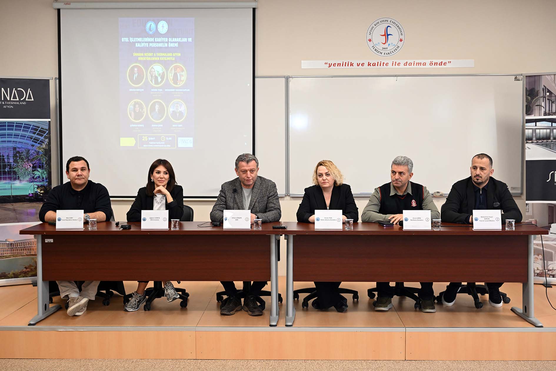 Afyon Kocatepe Üniversitesi (AKÜ) Turizm Fakültesi tarafından “Otel İşletmelerinde Kariyer