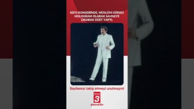 Kanal 3Sal, Mart 31, 2026 8:02amURL:Embed:Sefo konserinde, Müslüm Gürses hologram