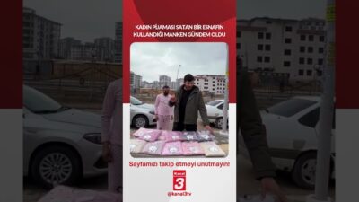 Kadın pijaması satan bir esnafın kullandığı manken gündem oldu.. 📶https://kanal3.com.tr/