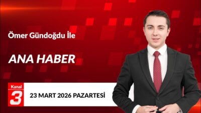 Kanal 3Pts, Mart 23, 2026 5:01pmURL:Embed:Ömer Gündoğdu İle Ana Haber