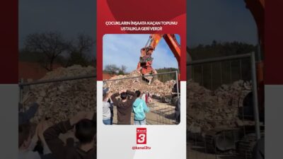 Çocukların inşaata kaçan topunu ustalıkla geri verdi! 📶https://kanal3.com.tr/ Sosyal Medya