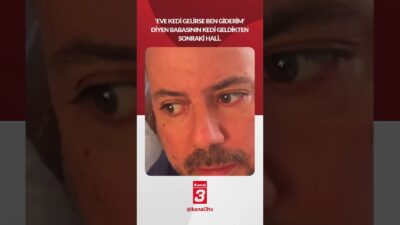 ‘Eve kedi gelirse ben giderim’ diyen babasının kedi geldikten sonraki