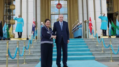 Cumhurbaşkanı Recep Tayyip Erdoğan, Yeni Zelanda Genel Valisi Cindy Kiro'yu