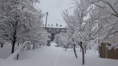 Bitlis’te etkili olan kar yağışı nedeniyle 111 köy yolu ulaşıma