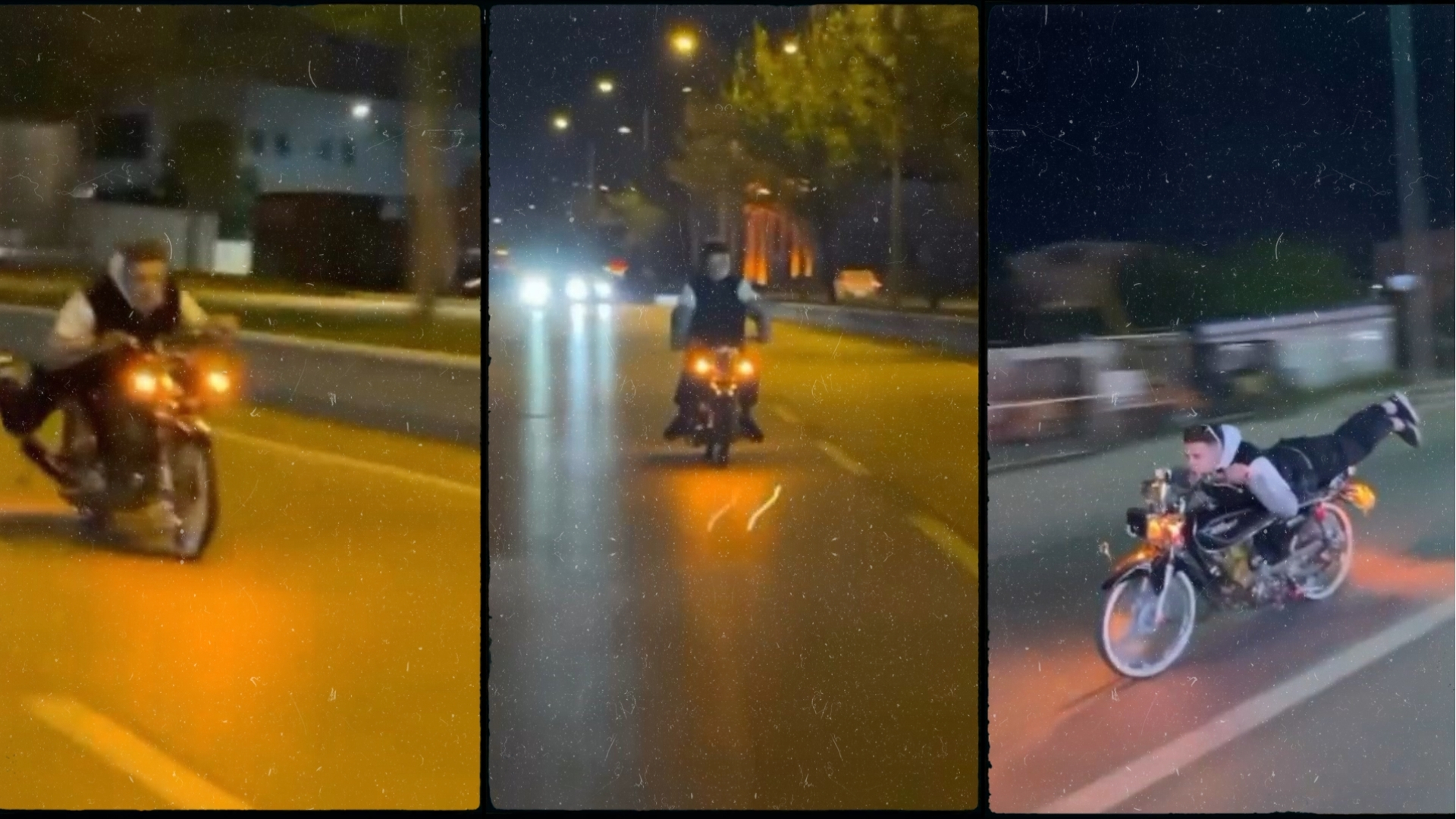 Bursa'da motosiklet sürücüsünün trafikte yaptığı tehlikeli hareketler görenleri hayrete düşürdü.