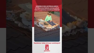 Kedisinin evden çıktığında takip eden bir kişi, komşusunun oğluyla arkadaş