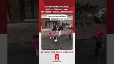 Kanseri yenen vatandaş, mutluluğunu mahallenin çocukları ile paylaştı… 📶https://kanal3.com.tr/ Sosyal