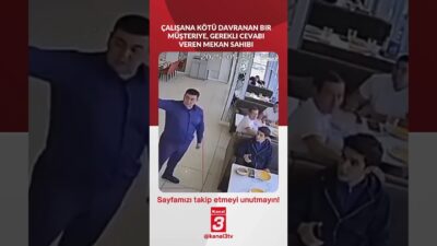Çalışana kötü davranan bir müşteriye, gerekli cevabı veren mekan sahibi!