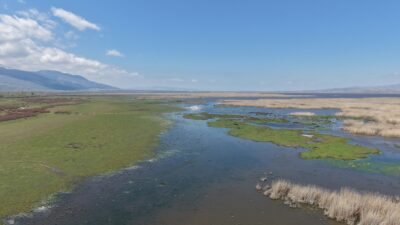 Afyonkarahisar’daki Eber Gölü, son dönemde etkili olan yağışlarla birlikte yeniden