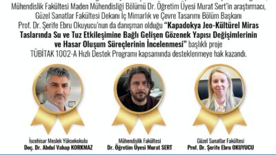 Afyon Kocatepe Üniversitesi (AKÜ) öğretim üyelerinin yer aldığı “Kapadokya Jeo-Kültürel