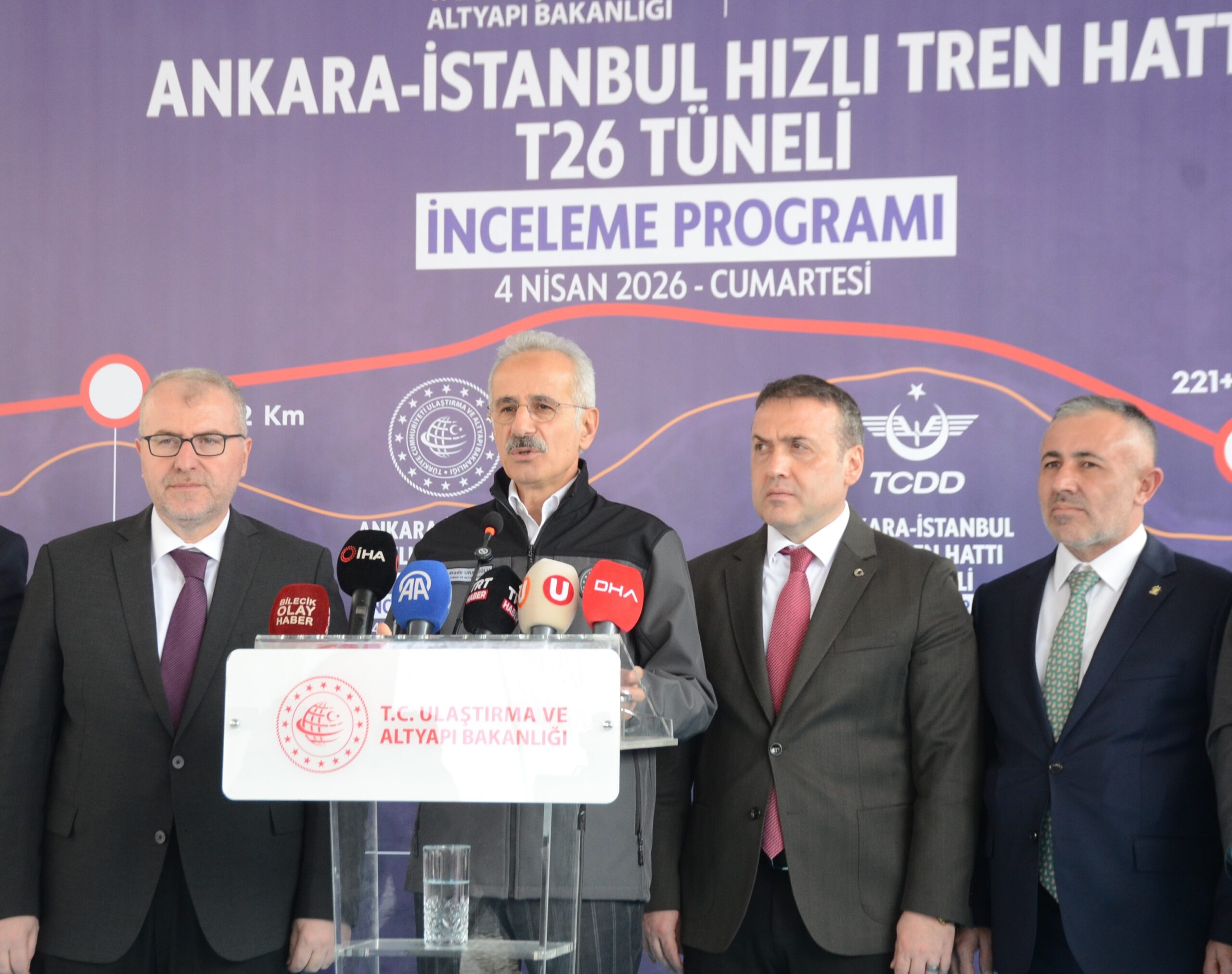 Ulaştırma ve Altyapı Bakanı Abdulkadir Uraloğlu, Bilecik’te yapımı süren ve