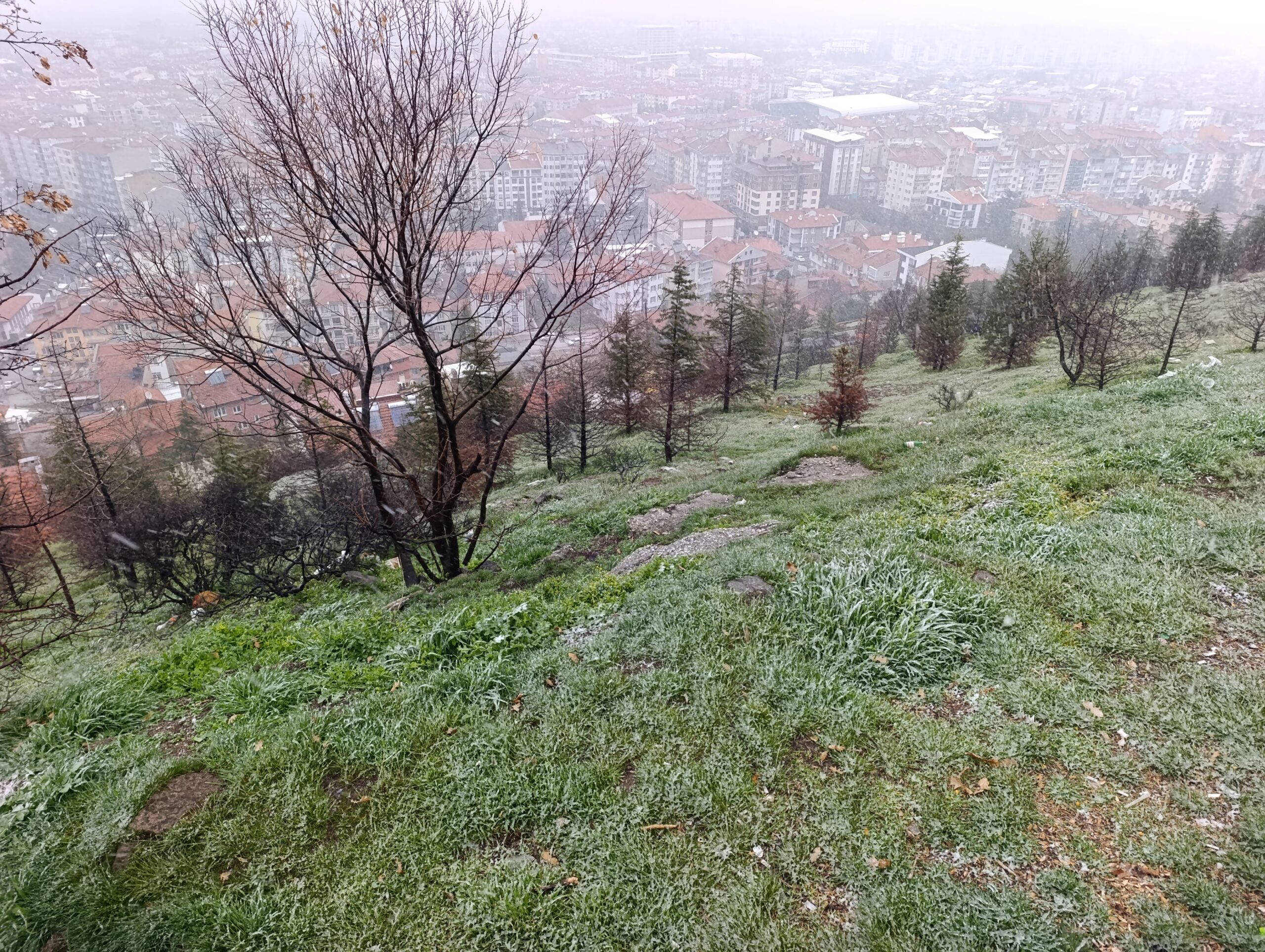 Afyonkarahisar genelinde etkili olan soğuk hava dalgası, nisan ayında kent
