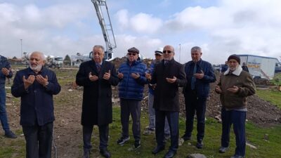 Afyonkarahisar’da hayırsever bir iş insanı tarafından yaptırılacak olan caminin inşaatı,