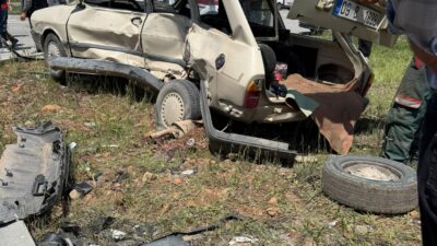 Muğla’nın Menteşe ilçesinde öğle saatlerinde meydana gelen feci trafik kazası,