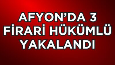 Afyonkarahisar İl Emniyet Müdürlüğü ekiplerince yürütülen çalışmalar kapsamında, çeşitli suçlardan