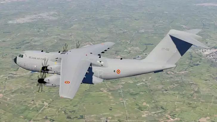 Belçika’ya ait ‘A400M’ tipi askeri nakliye uçağına, Haiti’de Birleşmiş Milletler