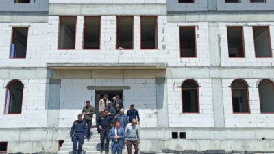 Afyonkarahisar’ın Çay ilçesinde yapımı devam eden İlçe Emniyet Müdürlüğü hizmet