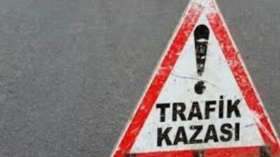 Afyonkarahisar'da kontrolden çıkarak yol ortasına devrilen motosiklette 2 kişi yaralandı.