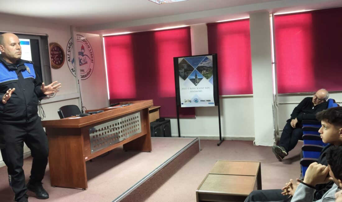 Afyonkarahisar İl Emniyet Müdürlüğü ekipleri, Ali Çağlar Anadolu Lisesi öğrencilerine