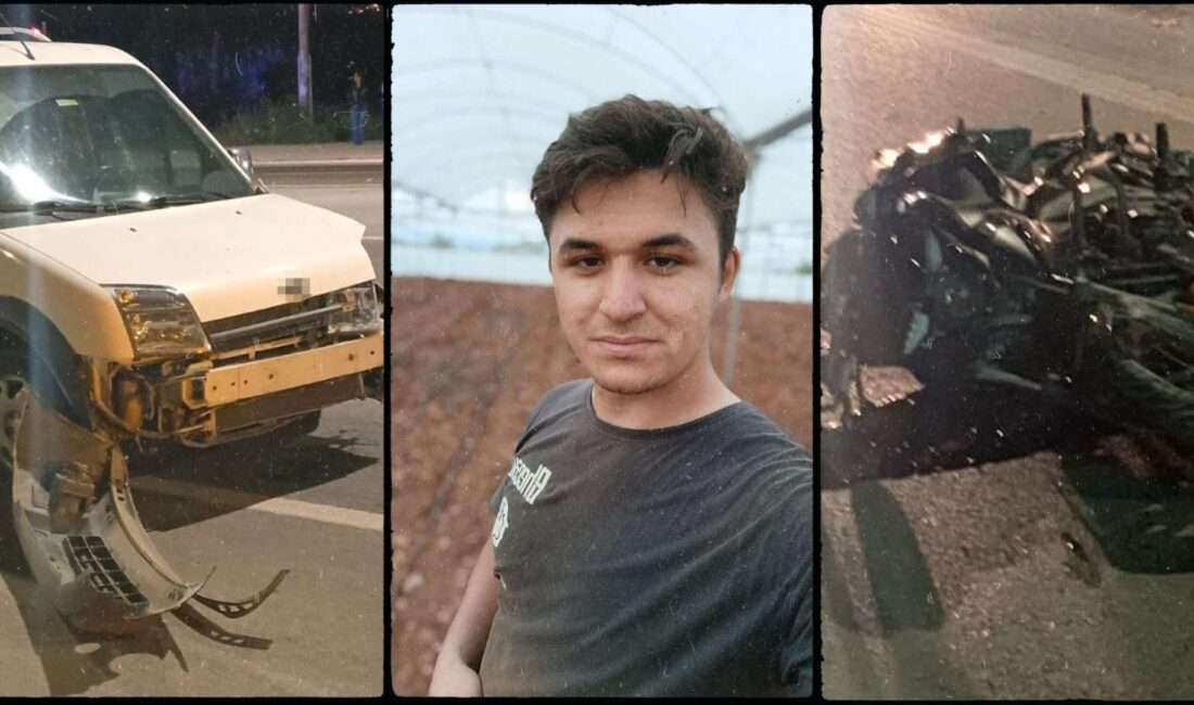 Mersin’in Erdemli ilçesinde meydana gelen trafik kazasında, hafif ticari araç