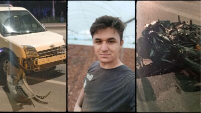 Mersin’in Erdemli ilçesinde meydana gelen trafik kazasında, hafif ticari araç