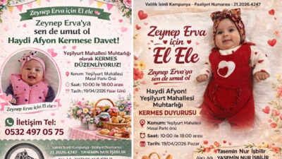 Afyonkarahisar’ın Yeşilyurt Mahallesi, SMA Tip 1 hastalığıyla amansız bir mücadele