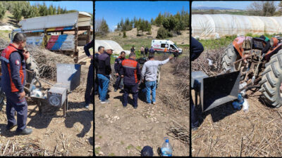 Burdur merkeze bağlı Büğdüz köyünde meydana gelen iş kazasında, bir