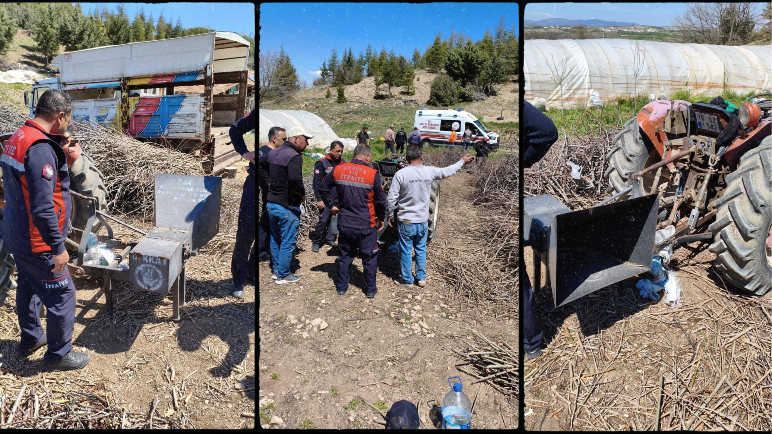 Burdur merkeze bağlı Büğdüz köyünde meydana gelen iş kazasında, bir