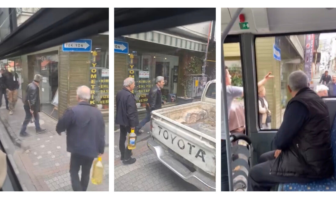 Bursa’nın Yıldırım ilçesinde, trafikte yol verme meselesi yüzünden çıkan tartışma