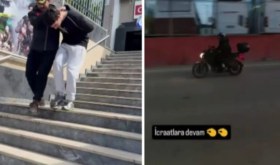 İstanbul’da park halindeki motosikletleri hedef alan ve pişkinliğiyle pes dedirten