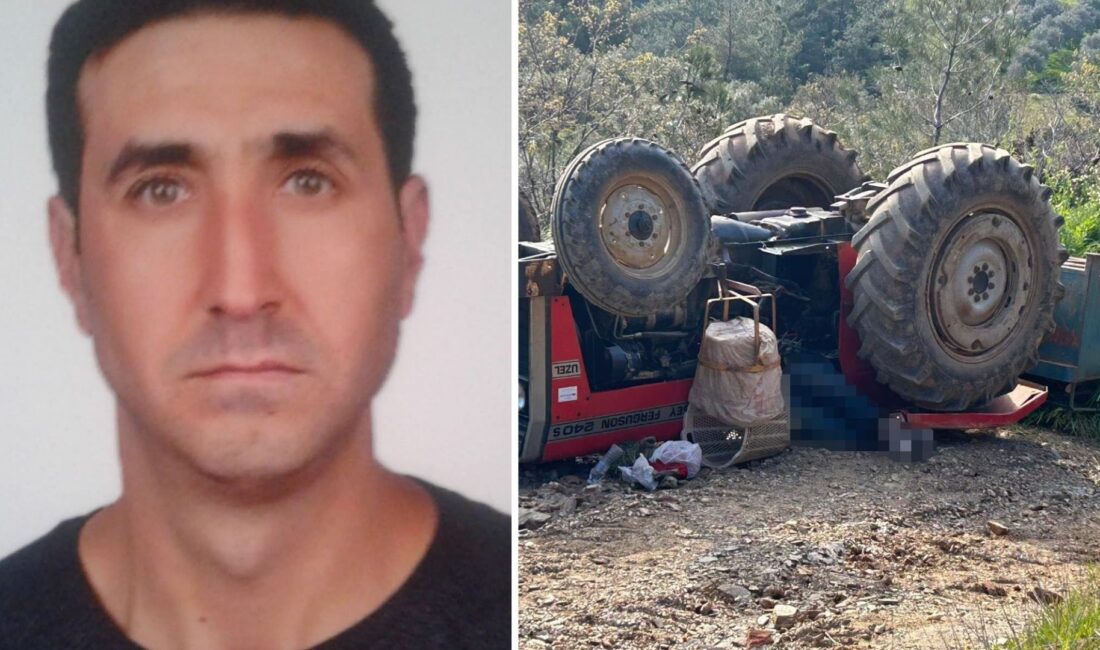 Traktör eğimli arazide kontrolden çıktı Olay, Turgutlu ilçesine bağlı Kabaçınar