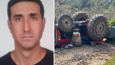 Traktör eğimli arazide kontrolden çıktı Olay, Turgutlu ilçesine bağlı Kabaçınar