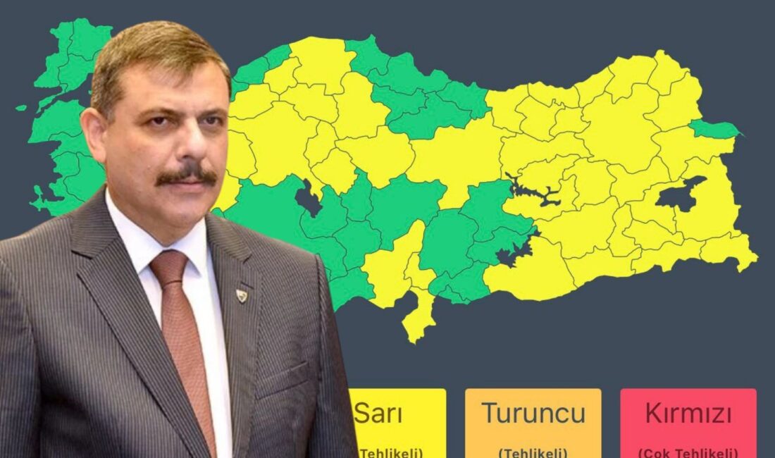 İçişleri Bakanlığı, Meteoroloji’den gelen son veriler ışığında Türkiye’nin birçok bölgesi