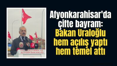 Ulaştırma ve Altyapı Bakanı Abdulkadir Uraloğlu, bir dizi ziyaret ve