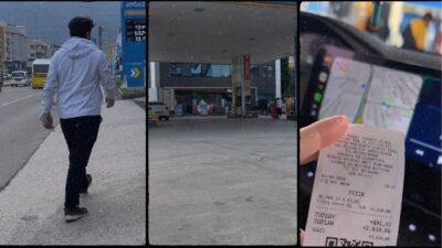 Bursa’nın Gürsu ilçesinde bir akaryakıt istasyonunda yaşanan ilginç olay, bir